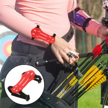 Youth Archery Arm Guard: Rubber Protective Forearm Cover, Adjustable Wrist Guard for Outdoor Sports Protective Gear