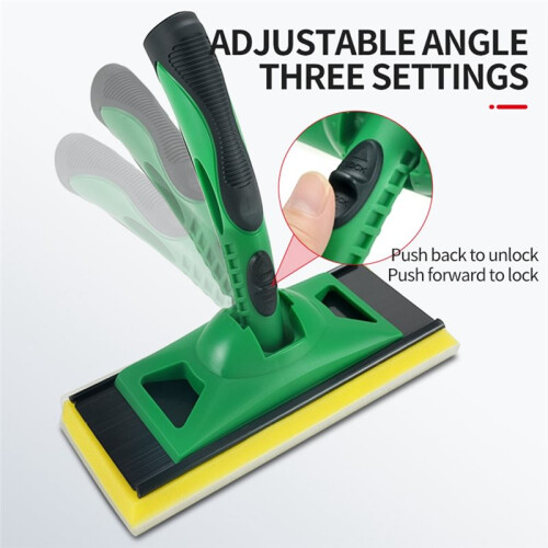 Ferramenta de Acabamento de Pintura de 9 Polegadas com Cabo, Pincel para Pintura de Cantos de Parede e Almofada de Acabamento de Plástico 2