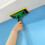 Ferramenta de Acabamento de Pintura de 9 Polegadas com Cabo, Pincel para Pintura de Cantos de Parede e Almofada de Acabamento de Plástico 6