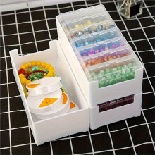 Transparent Plastkabelförvaringslåda för Dataledningar och Headsetorganisation
