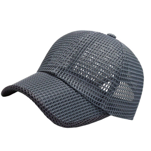 Sporty Adjustable Sun Hat Moisture Wicking Technology-Dark Grey