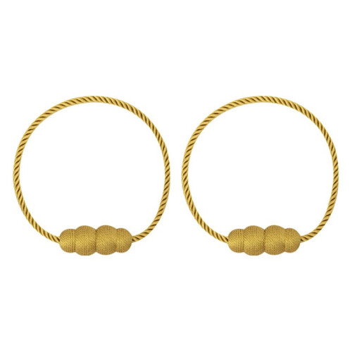 Magnetic Curtain Tiebacks, Elegant Weave Holdbacks for Home and Decor