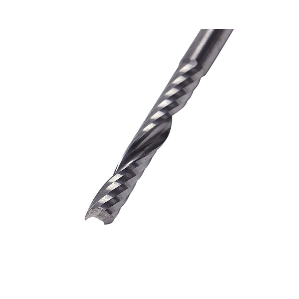 50Pcs Cnc Router Bits 3.175 X 22Mm Single Flute Spiral Carbide Cnc Router Bits Milling Cutter 4712474999136