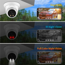8MP AI POE Camera CCTV IP Camera Double Light H.265 Built-in MIC IP ONVIF/NTP/DHCP Radiator Night Vision 2.8MM