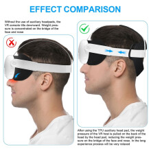 TPU Cushion Replacement Strap Pad for Meta Quest3, Pressure-Relief Soft VR Headset Support, Headband Accessory