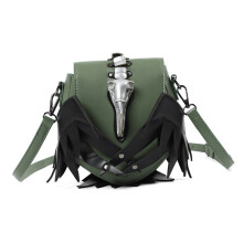 Sac à bandoulière en cuir Sac à bandoulière tendance Sac à -Vert