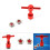 2pcs Red 40g Putter Weights with Aluminium Wrench 1