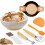 Bread Proofing Basket Set Trimming Knife Round Proofing Basket Egg Beater Dough Scraper Set 3