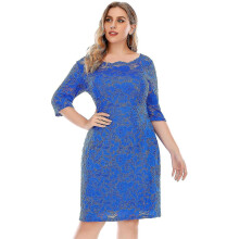 (5XL) Kaxidy Womens Lace Gown Evening Dress Business Party Bridesmaid Dress Z
