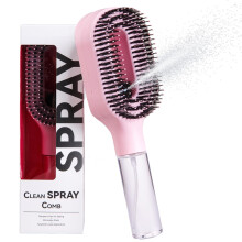 Peigne pulvérisateur de cheveux Portable, buse à-Rose clair