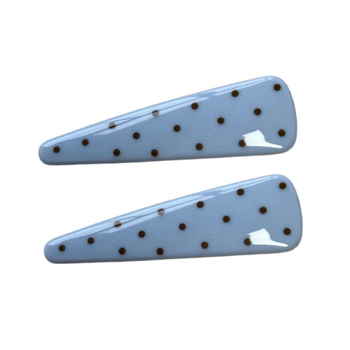 Épingles à cheveux à pois simples, 2Lots, pinces à-Bleu B