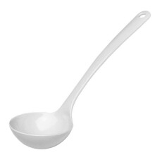 Louche à soupe et à sauce en mélamine, blanche, 0,14 l - Hendi 563700