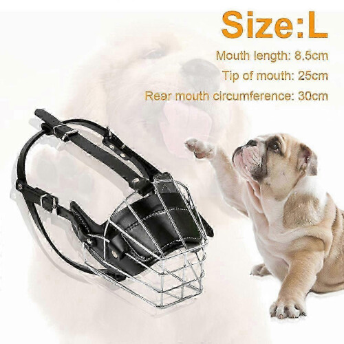 Bull Terrier Muzzle - Neoprene Padded Wire Basket for Training & Biting 25-26 1