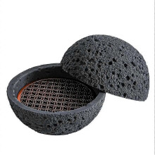Japanese Planet Volcanic Stone Artistic Dish Pendulum Seafood Sushi Sashimi Ice Plate Smoke Plate,1