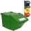Conteneur à déchets à deux étages - vert 45 L 1
