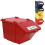 Conteneur à déchets à deux étages - rouge 45 L 1