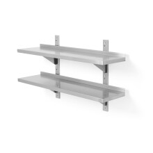 Étagère suspendue double réglable 100 cm - Hendi 811726