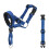 Nylon Dog Muzzle for Large Breeds with Reflective Strap, Adjustable Fit, Prevents Biting, Blue L 1