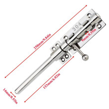 2X Gleitriegel-Torriegel, Zylinderriegelriegel, Robustes TüRsicherheitsschloss, Verdickte TüRriegel, Hardware 10 Zoll, für Scheune Usw.