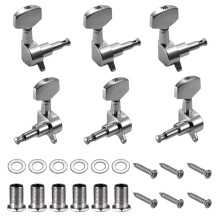6 Pieces Guitar Heads Knobs Guitar String Tuning Pegs Tuners for Electric or Acoustic Guitar (3 Left + 3 Right)