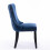 (Blue) Lux Velvet Tufted Kitchen Dining Chairs Set of 2 9