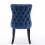 (Blue) Lux Velvet Tufted Kitchen Dining Chairs Set of 2 11