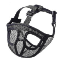 (L, Black) Adjustable Short Snout Dog Muzzle - Stop Biting, Barking, Chewing - Pet Supplies
