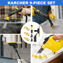 For  SC1 SC2 SC3 SC4 SC5 Steam Cleaners Nozzle Round Brush Grout Brushes Window Squeegee and Microfiber Cloth
