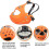 (M, Orange) Dog Muzzle For Short Snout Dogs, Soft Silicone Muzzle For Biting Chewing, Ideal For Flat-faced Aggressive Dogs 3