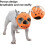 (M, Orange) Dog Muzzle For Short Snout Dogs, Soft Silicone Muzzle For Biting Chewing, Ideal For Flat-faced Aggressive Dogs 4