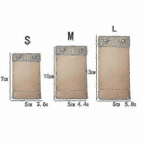 (Beige) Cotton Body Extender with 2-Row Hook and Button for Shapewear 1
