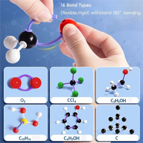 Advanced Molecular Model Kit for Organic Inorganic Chemistry Learning Resource Set for Teaching 1