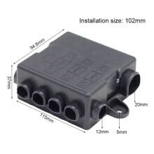 2X Power Distribution Busbar 5 Ways MIDI Way MEGA Holder Fuse Box for Car Automotive Boat