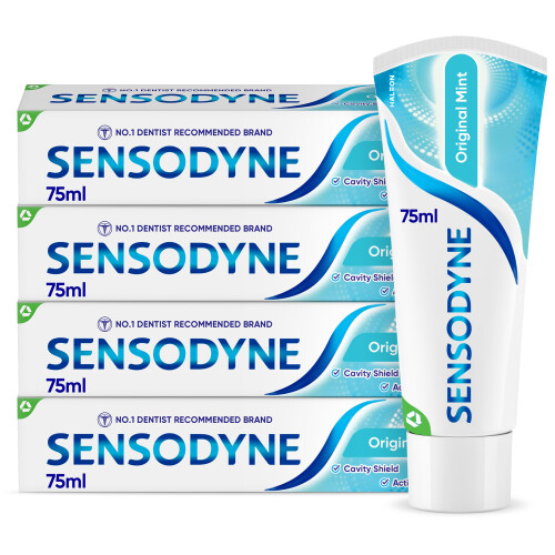 Sensodyne Sensodyne Daily Care Fresh Mint Toothpaste Multipack, 75ml, 4 Pack