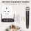 Wireless Microphone Handheld 4 Channel UHF Fixed Frequency Dynamic Microphone System for Karaoke Band Church UK Plug 2