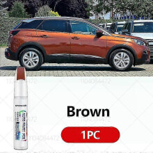 (Brown) For Peugeot 3008 2008-2025 T84 P84  Paint Repair Pen Touch Up Scratch Remover DIY Auto Accessories Black White Red Blue Gray