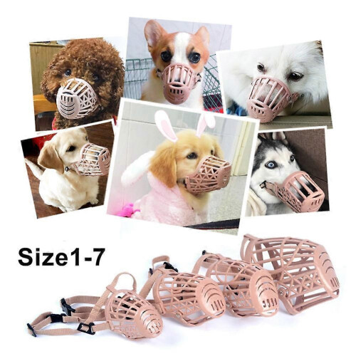 Multi-size dog muzzles, breathable basket muzzles, suitable for small, medium, large, and extra-large dogs, bite-proof, bark-proof, and 2
