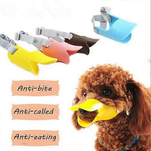 Pets Novelty Silicone Cute Duck Mouth Design Dog Muzzle Bark Bite Stop Anti-bite 26s 1