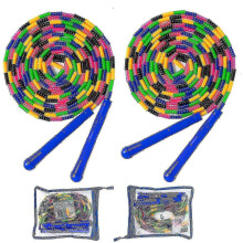 Double Dutch Jump Rope 16ft 2-Pack - Adjustable Length Soft Beaded Skipping Rope for Kids & Adults, Group Activities 2025