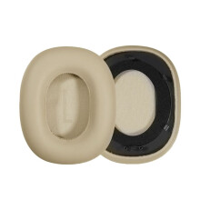 Replacement Earpads for BASEUS Bowie H1i - Soft Protein Memory Foam, Breathable Mesh Cloth Covers,Apricot