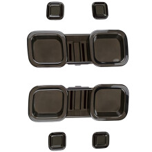 6Pcs Taillight Cover Brake Light Cover Trim Smoked Black for 90 110 130 2020-2025