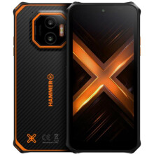 Smartphone HAMMER Energy X2 5G 6GB/128GB Nero e Arancione