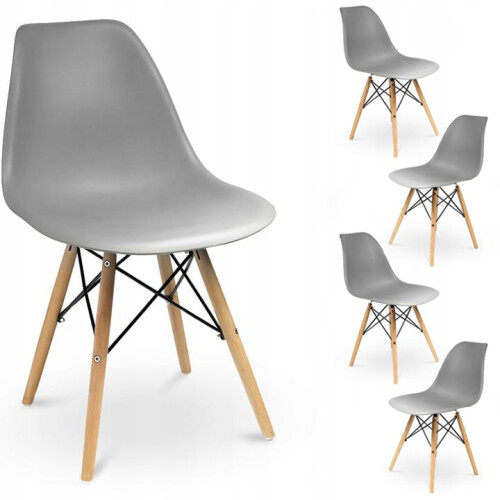 4 x grauer Stuhl (IKEA-Karton)