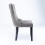 (Grey) Lux Velvet Tufted Kitchen Dining Chairs Set of 6 9