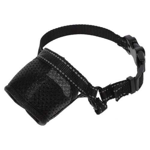 Dog Muzzle Anti-Biting Dog Mouth Cover for Protection 3Pcs Black