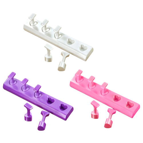 Vibrant Colored ABS Nail Display Stand Perfect For-Purple 1