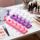 Vibrant Colored ABS Nail Display Stand Perfect For-Purple 5