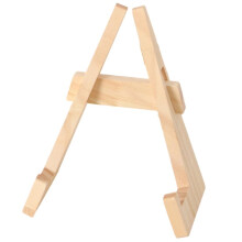 Tellerständer Aus Holz, Dekorative Präsentationsständer, Vitrinenständer, Bilderrahmenständer, Kochbuchregale in Naturholzfarbe