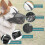 (XS, Black) 2025 Dog Muzzle With Adjustable Straps, Soft Mesh Covered Muzzles For Small Medium Large Dogs 2