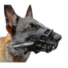 (M) 2025 Dog Muzzle Breathable Basket Muzzle